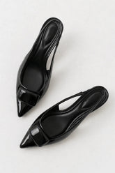 Nena Slingback Heels in Black