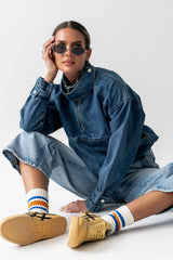 Regina Denim Jacket in Medium Wash