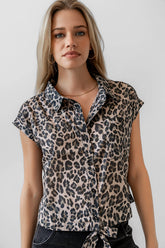 Reece Leopard Blouse FINAL SALE