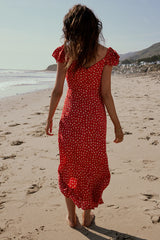 Grayson Floral Maxi Dress in Red FINAL SALE