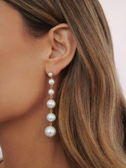 Graduating Freshwater Pearl Earrings