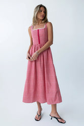Kenzy Plaid Midi Dress