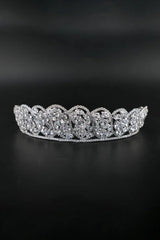 Silver Zirconia Bridal Crown