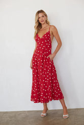 Minnie Polka Dot Midi Dress