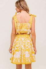 SUNLIT DREAMS TOP SKIRT SET YELLOW