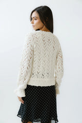 Joseph Knit Sweater in Ivory