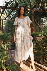 Kendry Floral Maxi Dress in Blue FINAL SALE