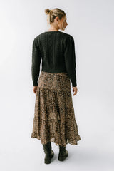 France Knit Cardigan in Charcoal FINAL SALE