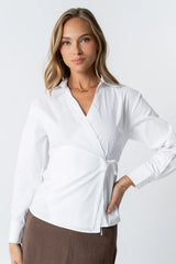Kimmy Wrap Blouse