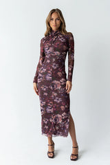 Jovie Floral Mesh Maxi Dress FINAL SALE