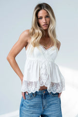 Fern Tank Top in Ivory