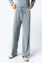 Kourtney Waffle Knit Pants in Grey