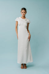 Tammy Embroidered Maxi Dress in Ivory