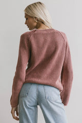 Aveline Knit Sweater in Red FINAL SALE