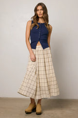 Sharon Plaid Maxi Skirt FINAL SALE