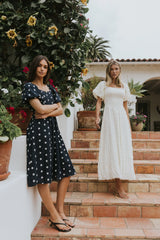 Tara Embroidered Midi Dress
