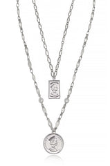 Medallions of Mine Layered Coin Necklace Set