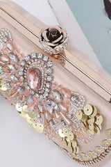 Sequins Rhinestones Square Party Handbag