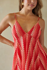 Coralie Crochet Babydoll Mini Dress