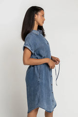 Sherry Denim Midi Dress