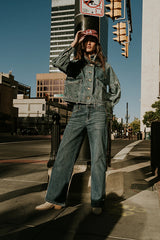 Sasha Denim Jacket in Medium Wash
