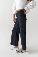Ariana Striped Wide Leg Jeans