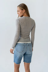 Danika Denim Bermuda Shorts