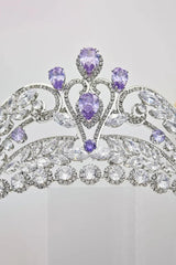 Gold Cubic Zirconia Bridal Tiara