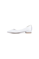 Ivory Flat Shoes with a Sleek Design