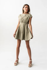 Kinzey Mini Dress in Olive