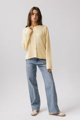 Azuline Knit Cardigan in Yellow FINAL SALE