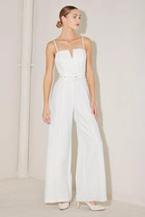 ARCTIC ELEGANCE WHITE JUMPSUIT
