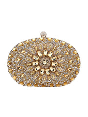 Womens All Over Crystals Sparkly Evening Clutch Bags