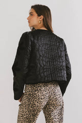 Shelly Quilted Jacket in Black FINAL SALE