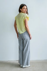Kaytee Striped Top in Yellow