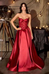 Annika Gown A line Corset Dress With Pockets