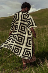 Regio Geometric Kimono in Black FINAL SALE