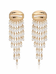 Mykonos Shell Dangle Earrings