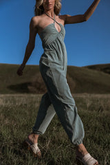 Trixie Jumpsuit in Teal FINAL SALE