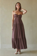 Lilith Twist Front Maxi Dress
