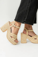 Taylor Raffia Heel