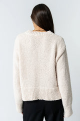 Junie Fuzzy Sweater in Cream