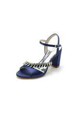 Fuchsia High Heels with Shimmering Metal Accents