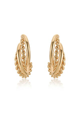 Twists and Turns Hoop Earrings