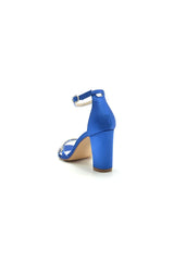 Open Toe With Rhinestone Chunky Heels