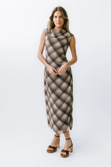 Maxine Plaid Maxi Dress