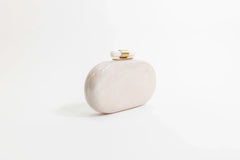 Ethereal Capsule Clutch Pearl