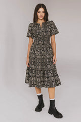 Sandra Smocked Waist Midi Dress FINAL SALE