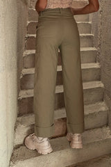 Kienna Cargo Pants in Olive FINAL SALE