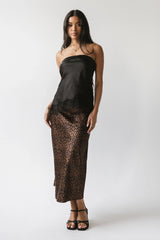 Pura Lace Trim Tube Top in Black